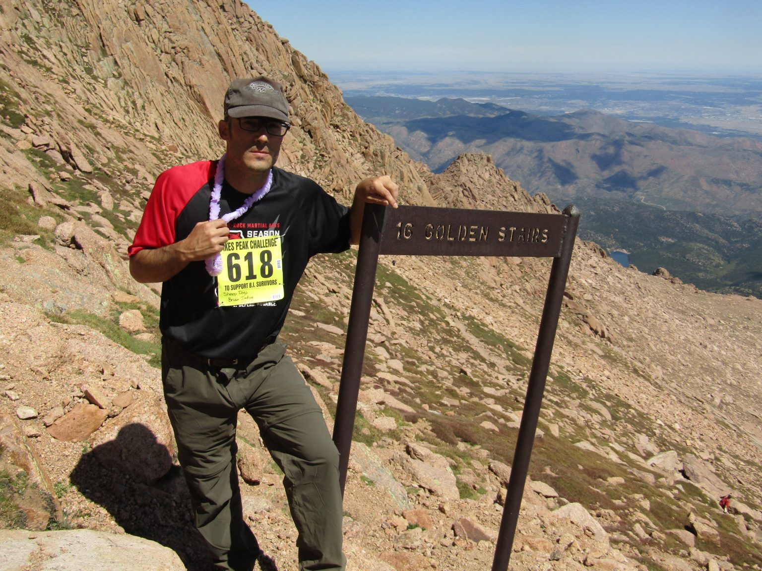 2024 Pikes Peak Challenge Summit Hiker Brian Iudice Pikes Peak Challenge