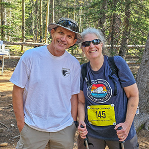 Man and woman at Barr Camp